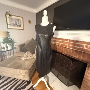 steve madden  pria faux leather dress MEDIUM